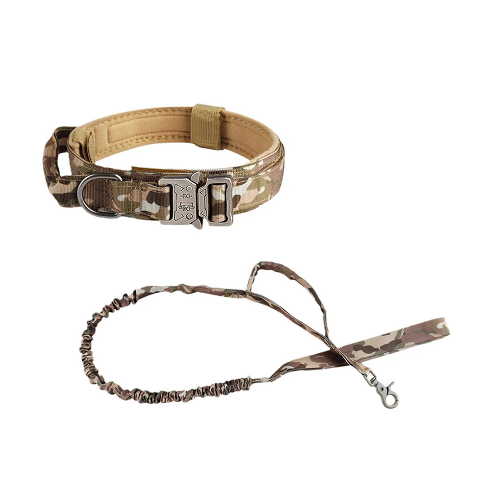 Dog Collar Durable Tactical Leash Set
