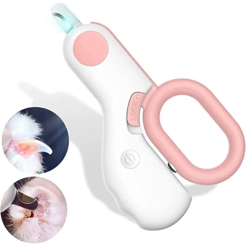 LED Light Pet Nail Clipper Cutter with Safety Lock