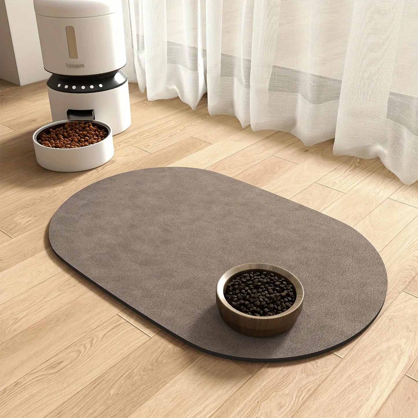 Non-Slip Oval Feeding Mat
