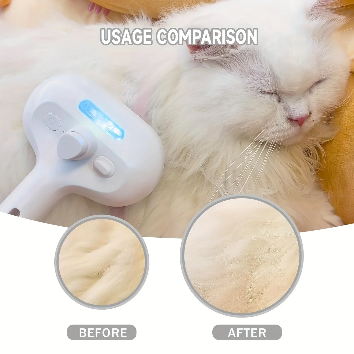 Pet Spray Steam Brush