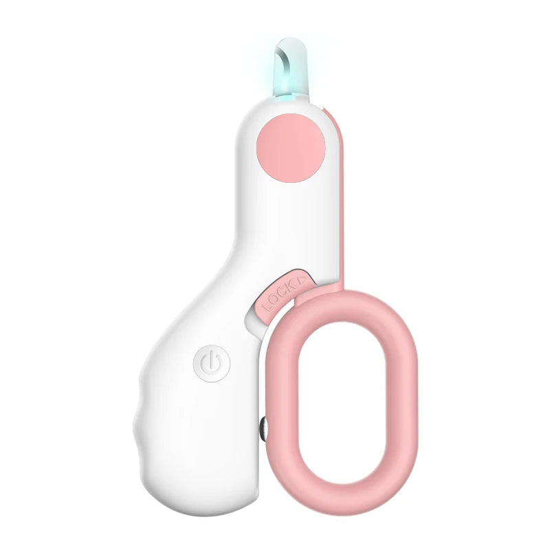 LED Light Pet Nail Clipper Cutter with Safety Lock