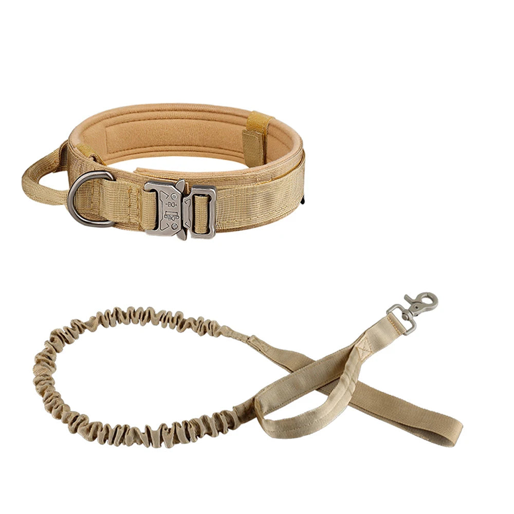 Dog Collar Durable Tactical Leash Set