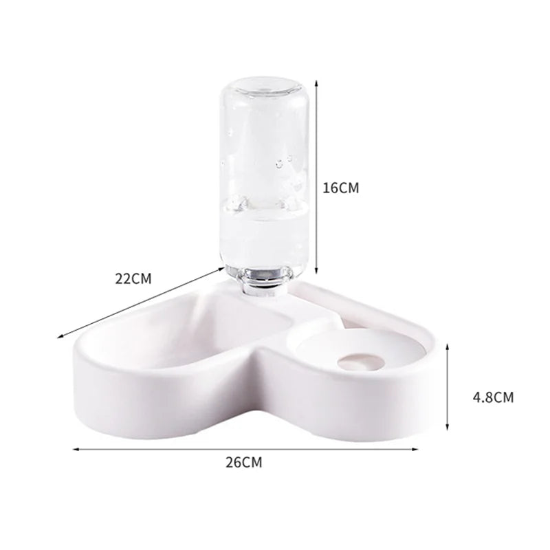 Automatic Pet Feeder & Waterer: Dual Bowl