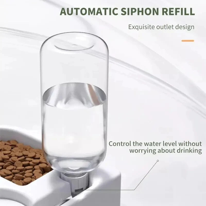 Automatic Pet Feeder & Waterer: Dual Bowl