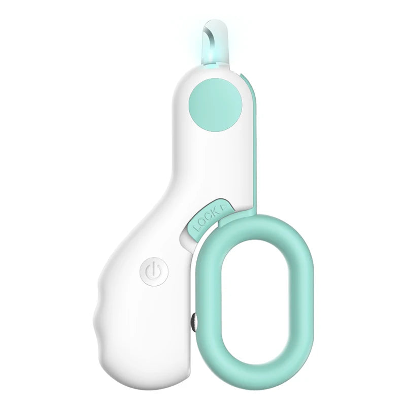LED Light Pet Nail Clipper Cutter with Safety Lock