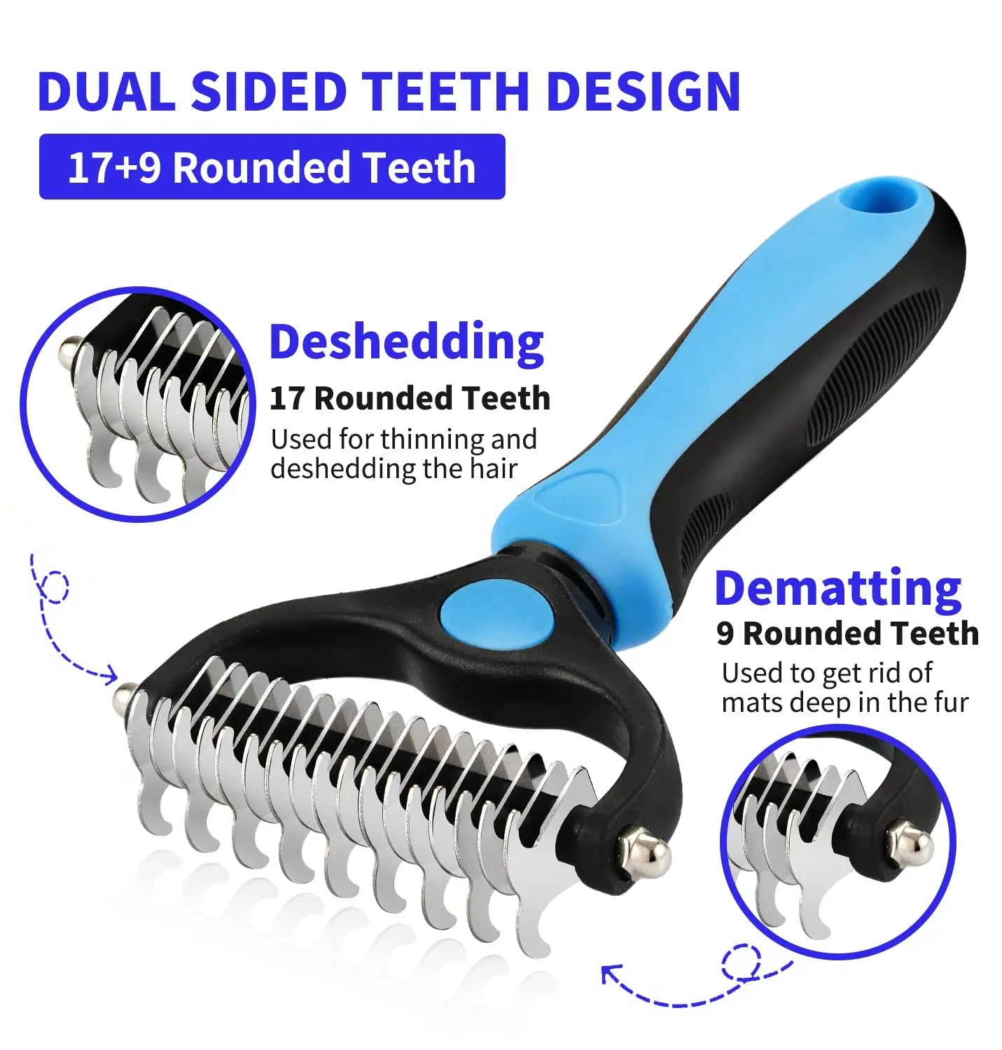 Professional Pet De-Shedding Comb