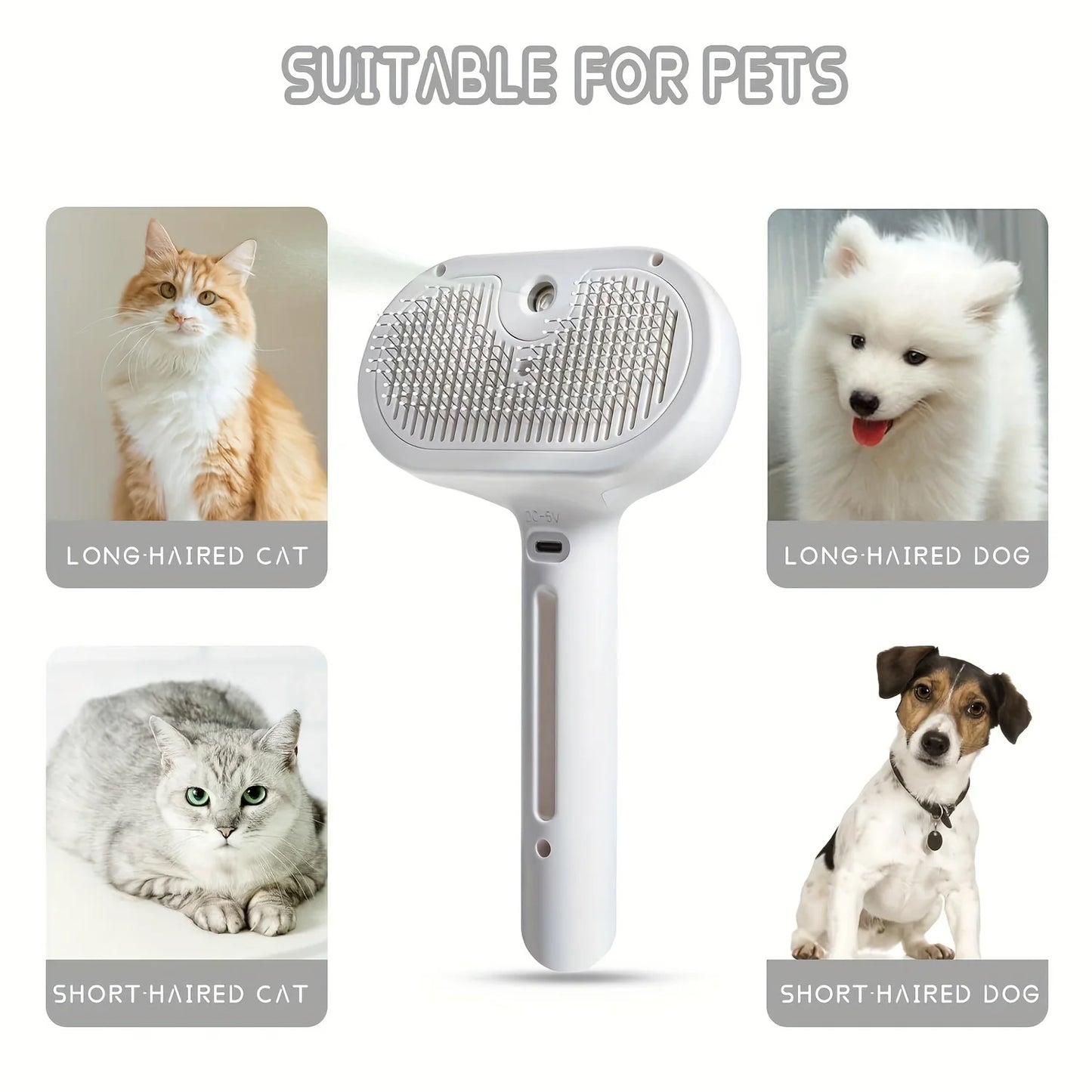 Pet Spray Steam Brush