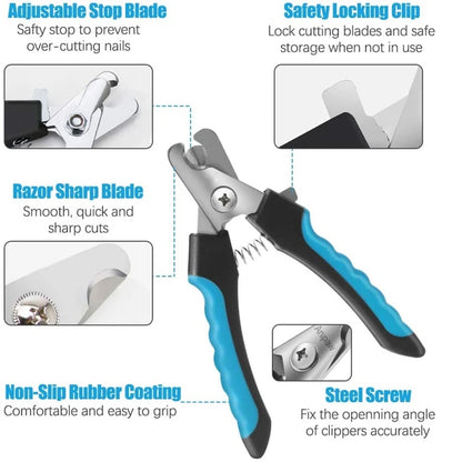 Pet Nail Clipper with Safety Guard