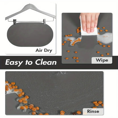 Non-Slip Oval Feeding Mat