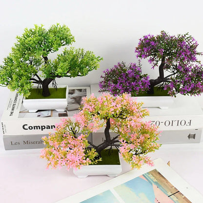 Artificial Bonsai Tree Pot for Home Decoration