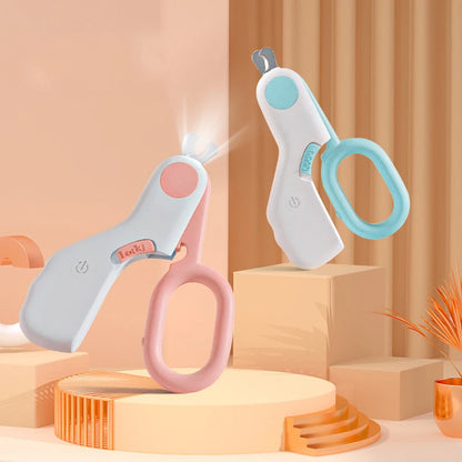 LED Light Pet Nail Clipper Cutter with Safety Lock