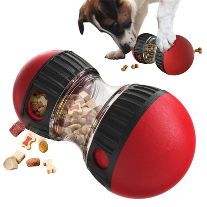 Interactive Pet Toy with Elliptical Track and Food Dispenser