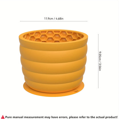 Silicone Slow Feeder Pet Bowl with Anti-Slip Base