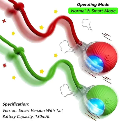 Interactive Automatic Rolling Ball Toy for Pets - 360° Smart Electric Pet Toy