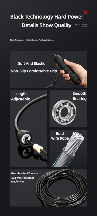 Adjustable Steel Jump Rope