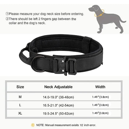 Dog Collar Durable Tactical Leash Set
