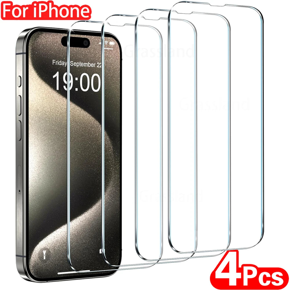 4 PCS Tempered Glass Screen Protectors