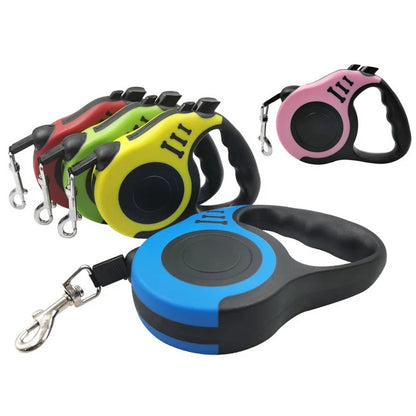 Retractable Dog Leash with Traction Rope