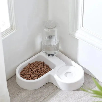 Automatic Pet Feeder & Waterer: Dual Bowl