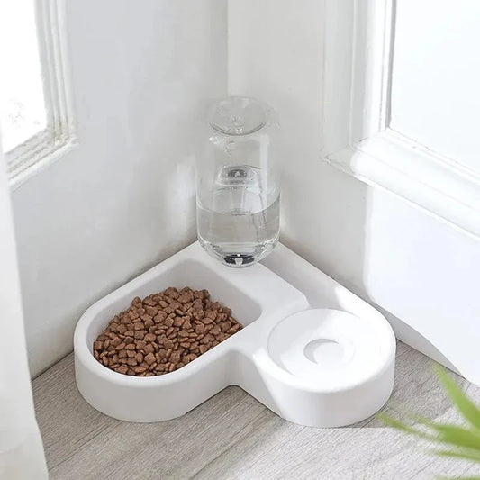Automatic Pet Feeder & Waterer: Dual Bowl
