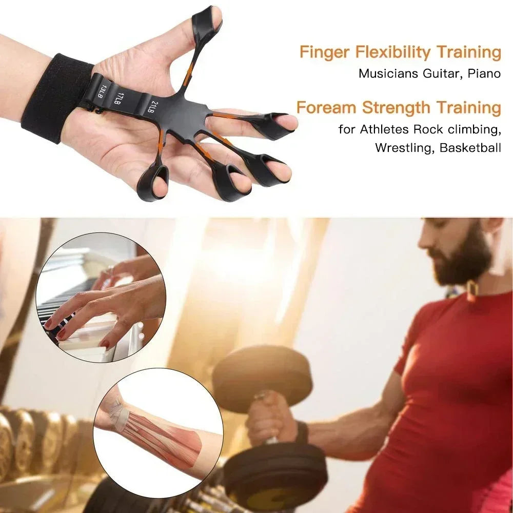 Guitar Finger Trainer & Hand Grip Strengthener