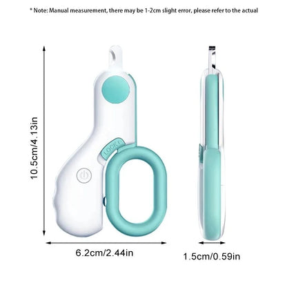 LED Light Pet Nail Clipper Cutter with Safety Lock