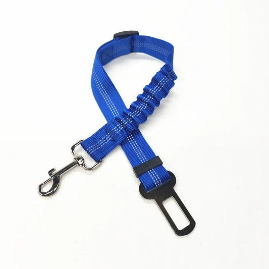 Adjustable Pet Car Seat Belt with Harness Lead Clip