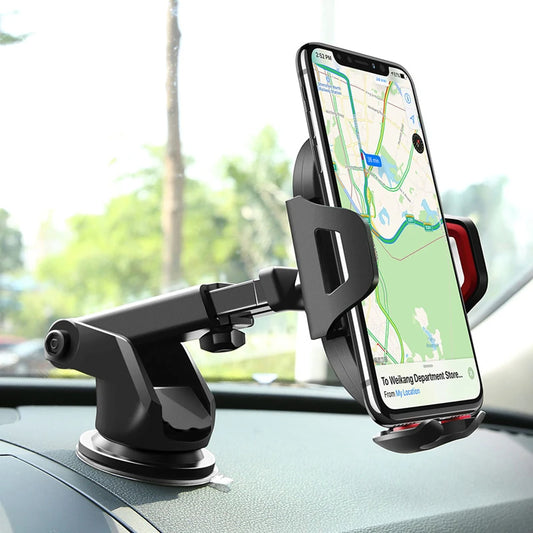 2-in 1 Universal Suction Car Phone Holder Mount