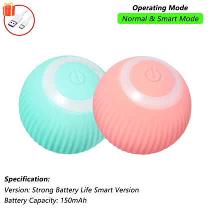 Interactive Automatic Rolling Ball Toy- Smart Interactive Toy for Pets